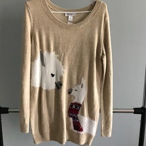 Motherhood Maternity Llama Sweater